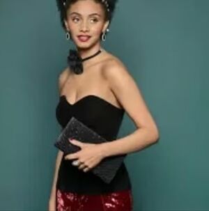 Johnny Wujek for JCPenney Black Velvet Sweetheart Neck Corset Top – Size 5 – NWT